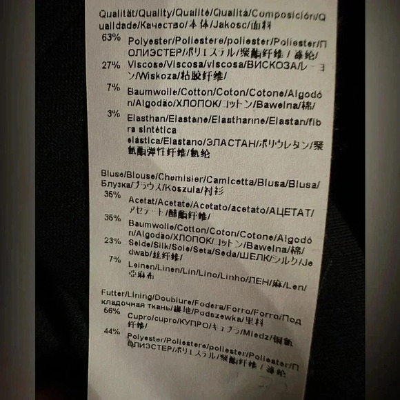 BOSS by Hugo Boss Dapena V-Neck Colorblock Black Sheath Dress Size 4 - Picture 12 of 14